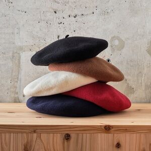 Parkhurst Classic 11" Diameter Black Wool Basque Beret Unisex